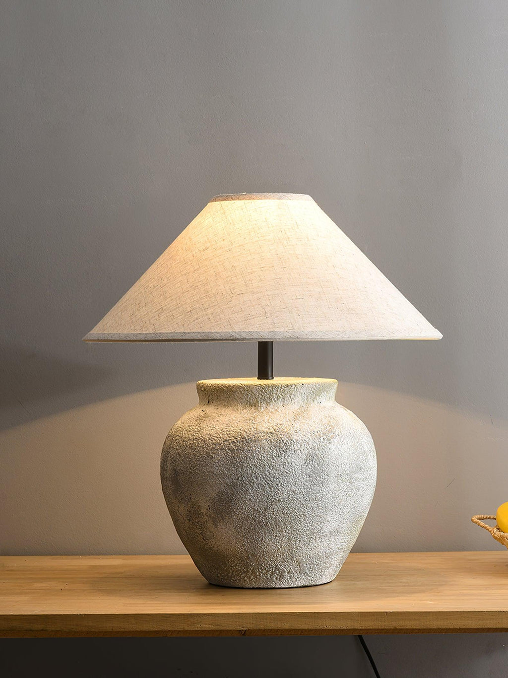 Terra Cotta Etruscan Urn Table Light, Bedside Table Lamp, detail 4