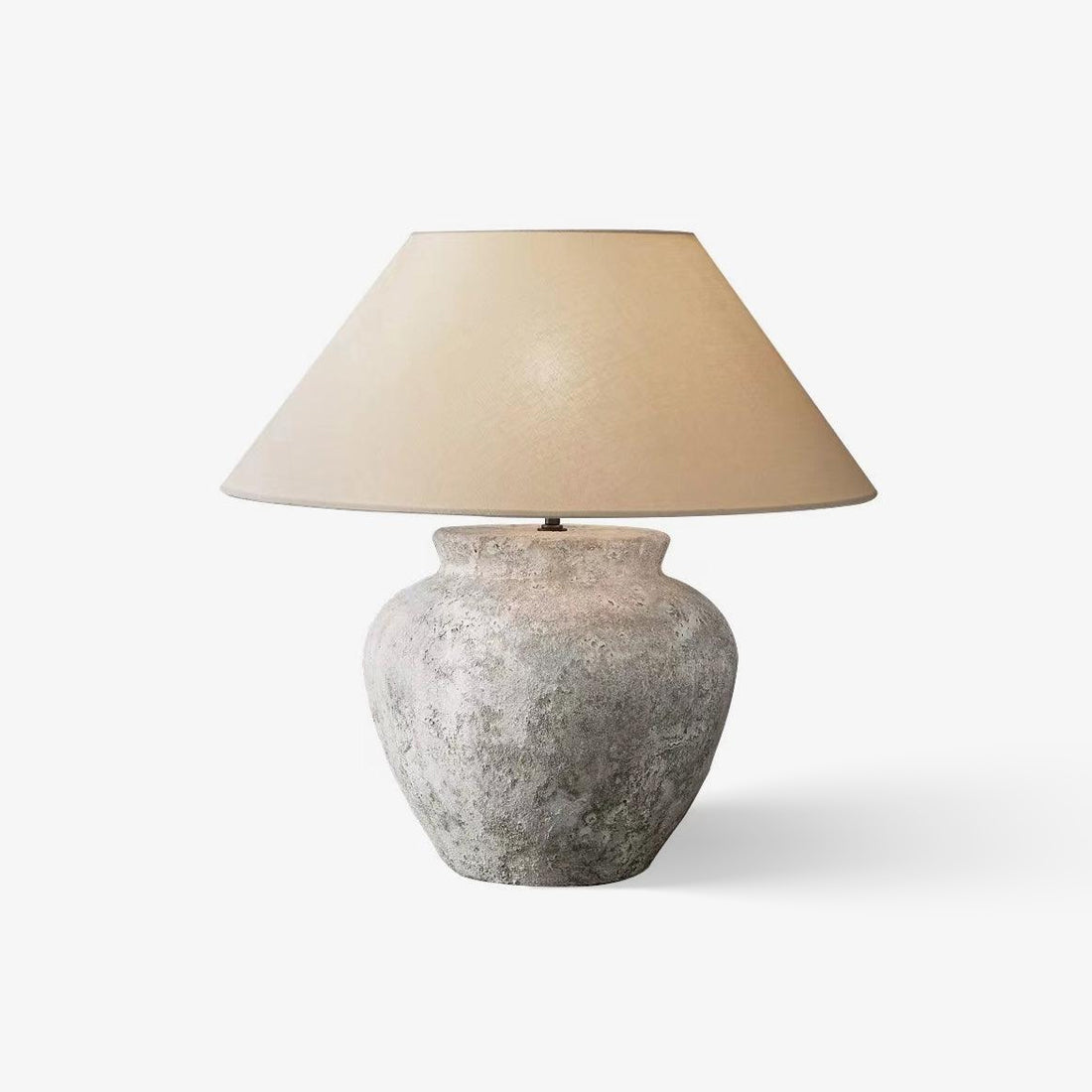 Terra Cotta Etruscan Urn Table Light, Bedside Table Lamp, Metal, ∅ 19.7″ x H 20.9″