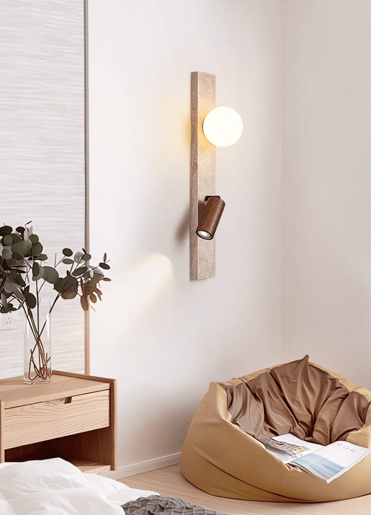 Terra Linear Wall Light, Hardwired Wall Sconce, detail 4