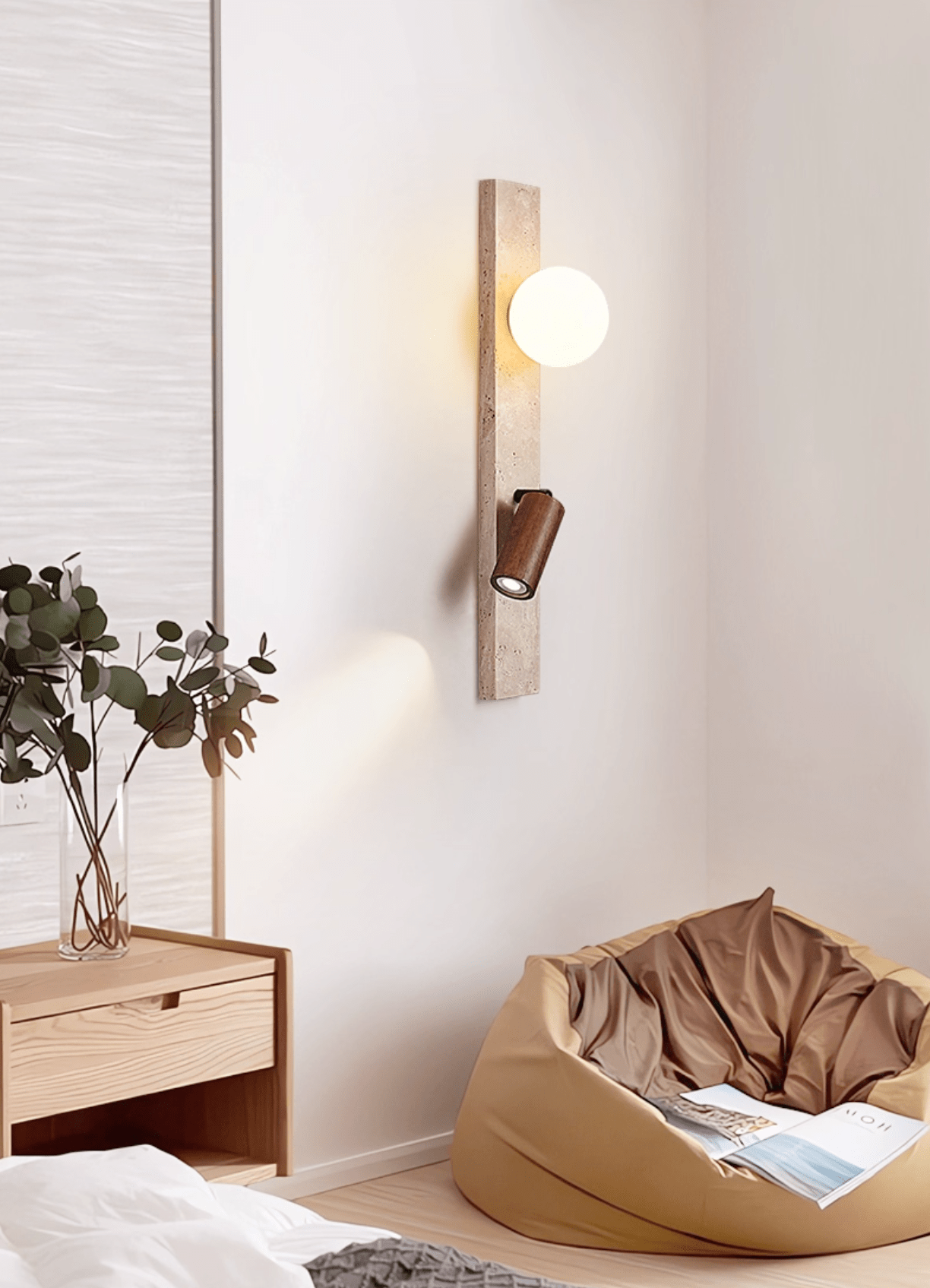 Terra Linear Wall Light, Hardwired Wall Sconce, detail 4