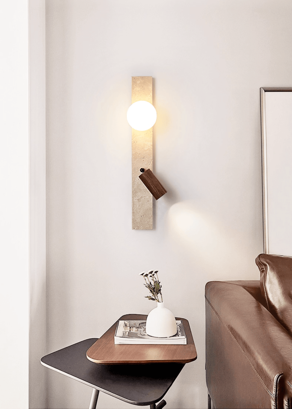 Terra Linear Wall Light, Hardwired Wall Sconce, detail 5