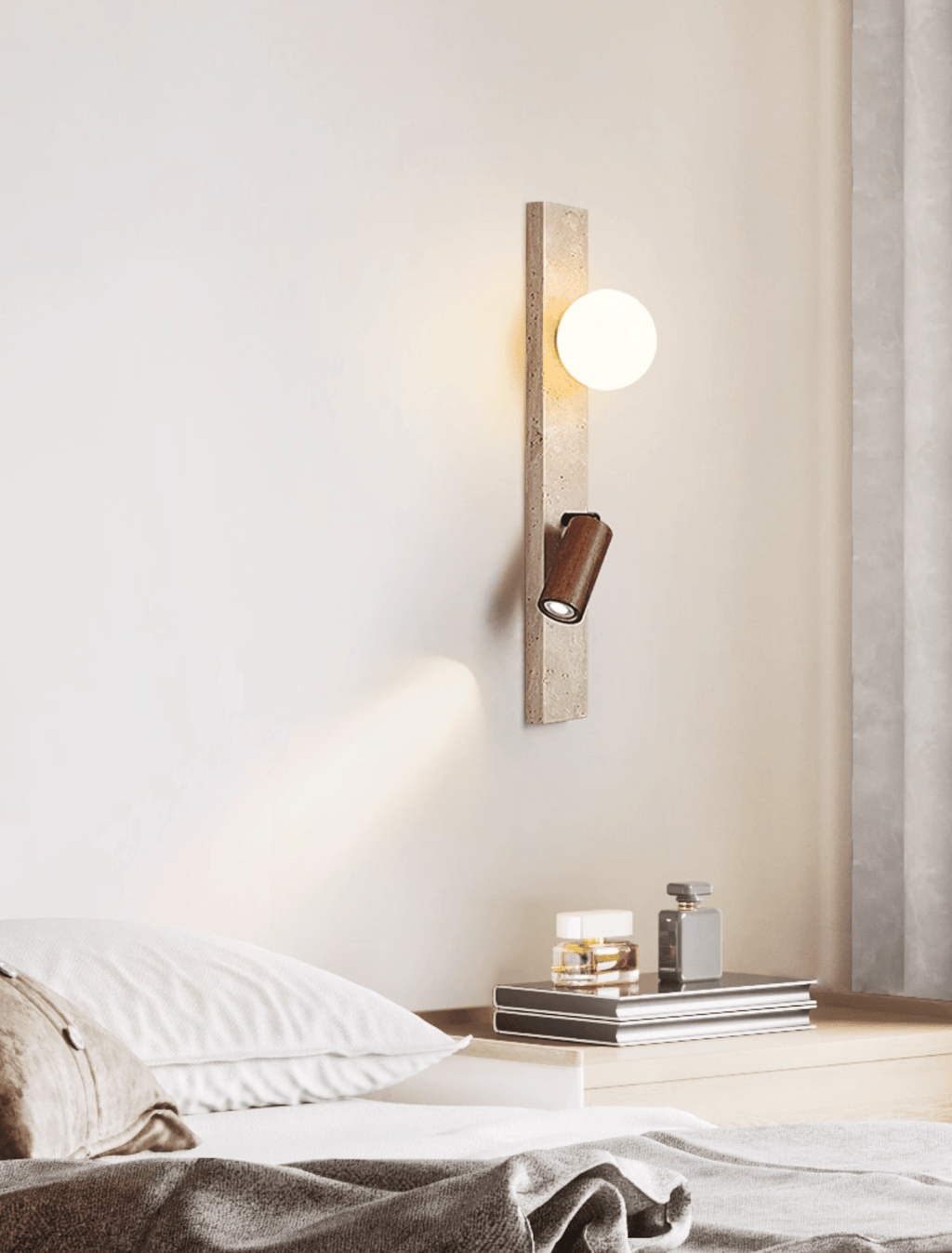 Terra Linear Wall Light, Hardwired Wall Sconce, detail 6