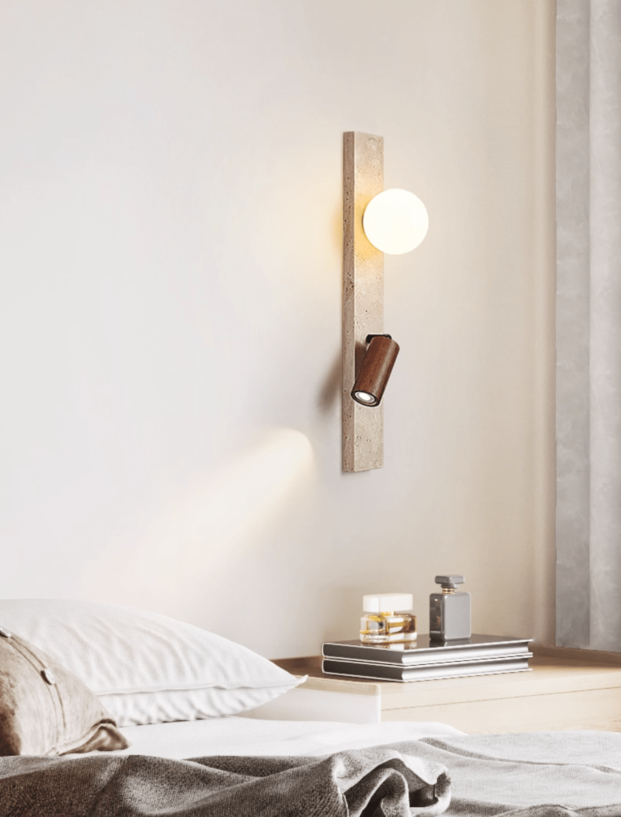 Terra Linear Wall Light, Hardwired Wall Sconce, detail 6