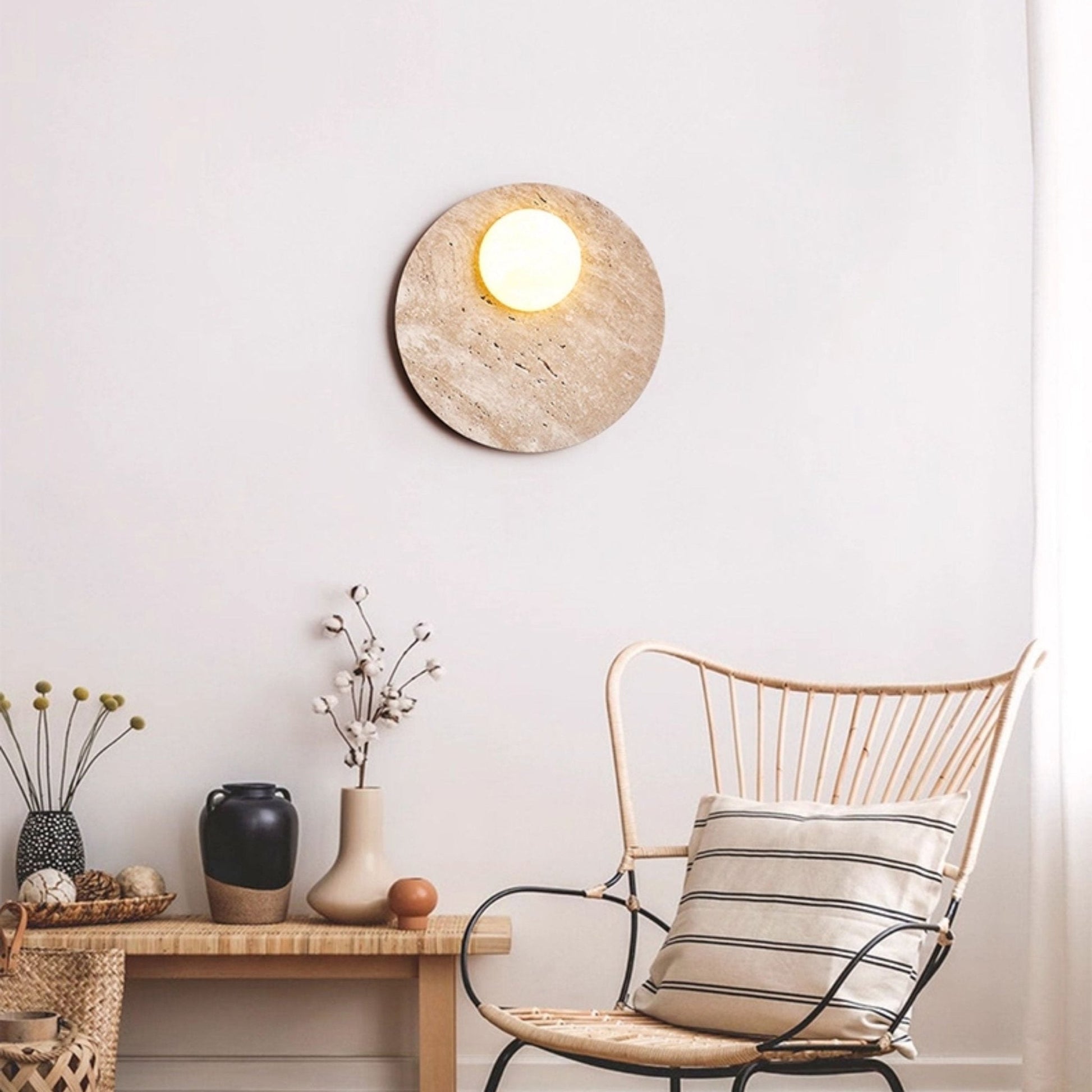 Terra Lume Orb Wall Light, Hardwired Wall Sconce, detail 10