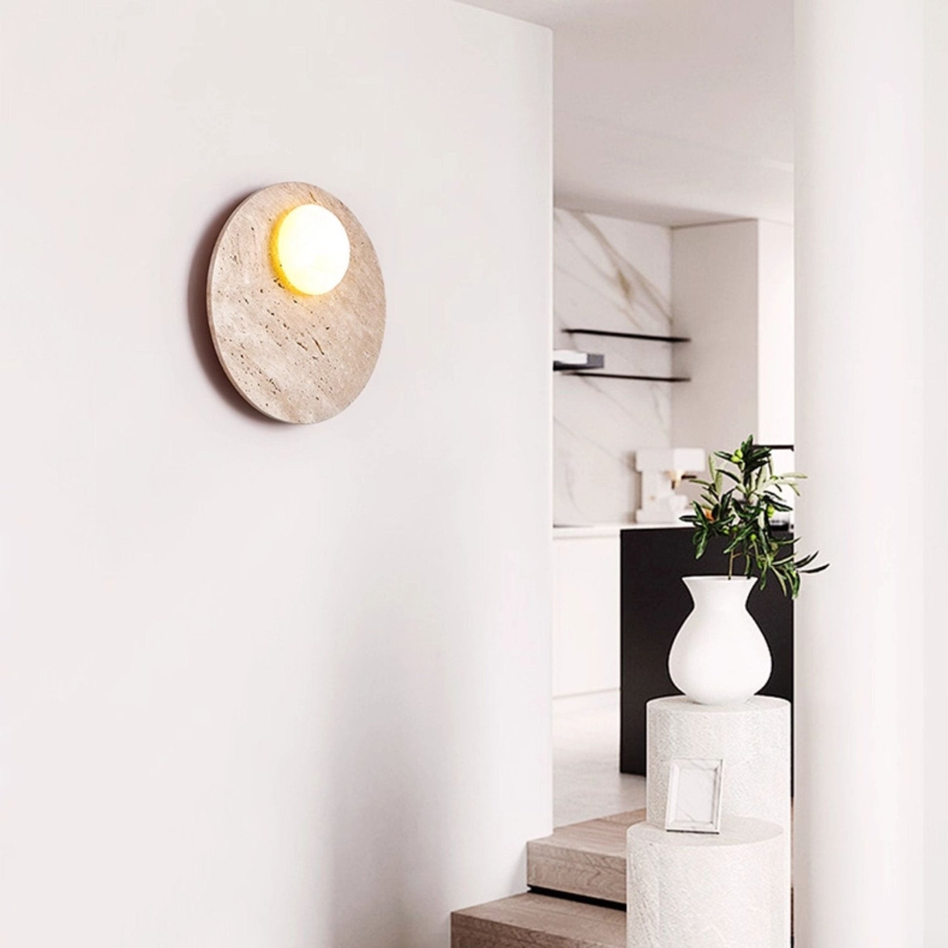 Terra Lume Orb Wall Light, Hardwired Wall Sconce, detail 3
