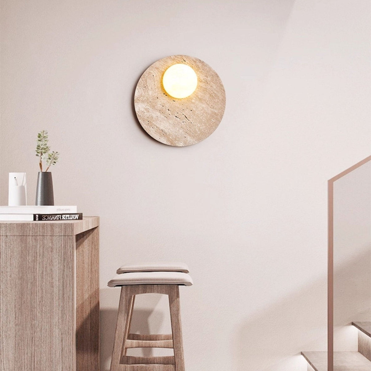 Terra Lume Orb Wall Light, Hardwired Wall Sconce, detail 6
