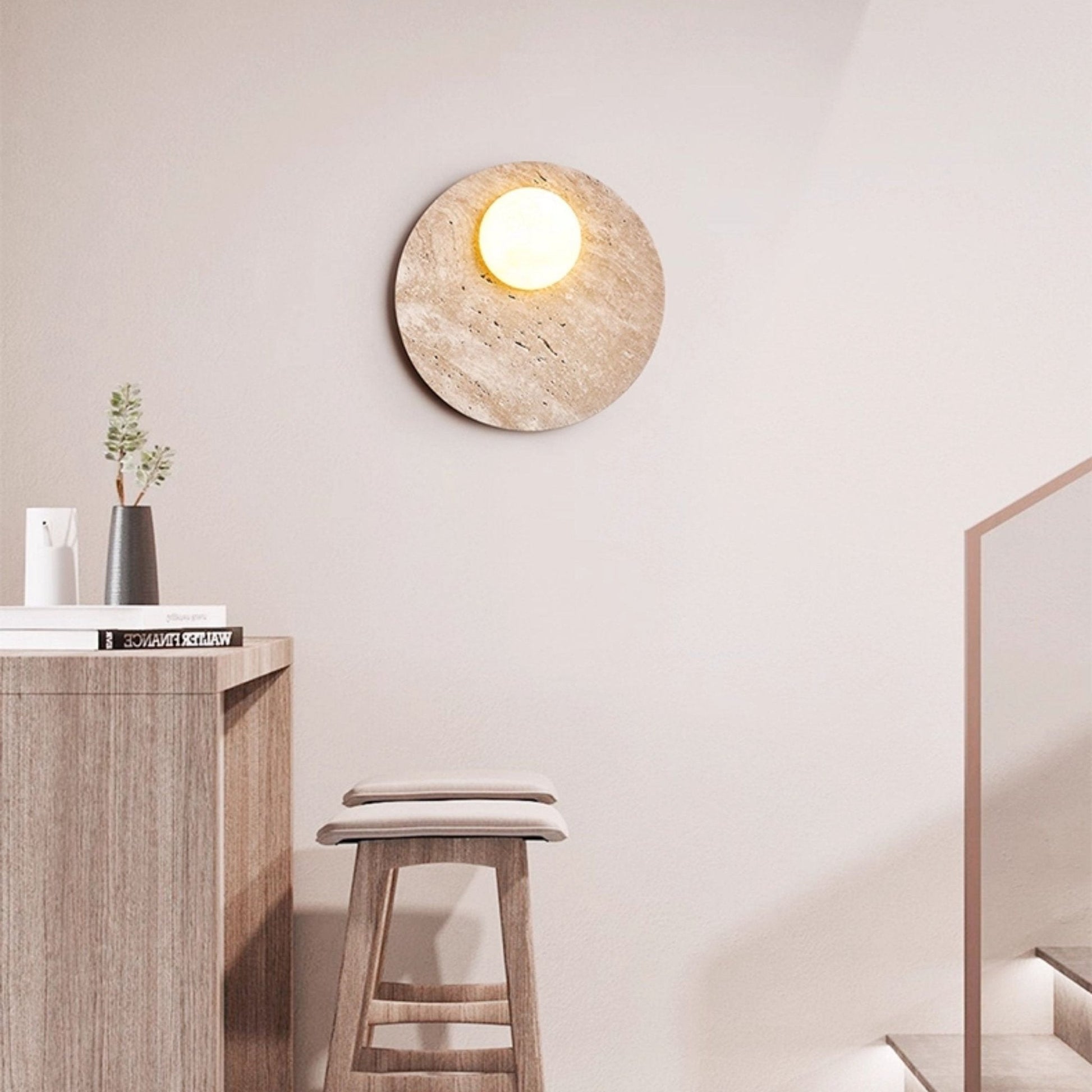 Terra Lume Orb Wall Light, Hardwired Wall Sconce, detail 6