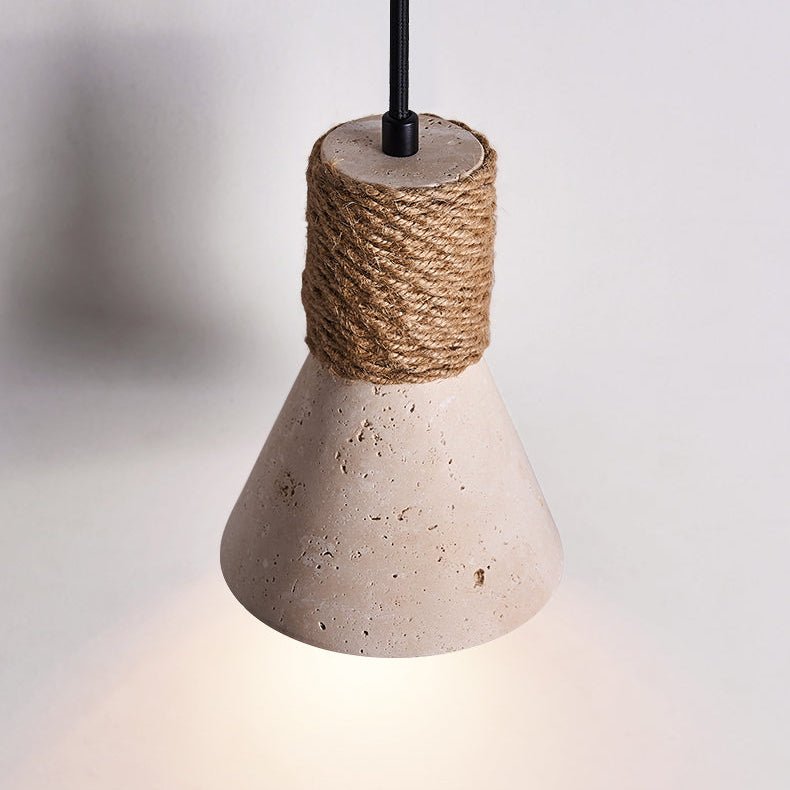Terra Rope Wall Light - Dia 12cm x H 17cm Metal, Hardwired Wall Sconce, detail 13