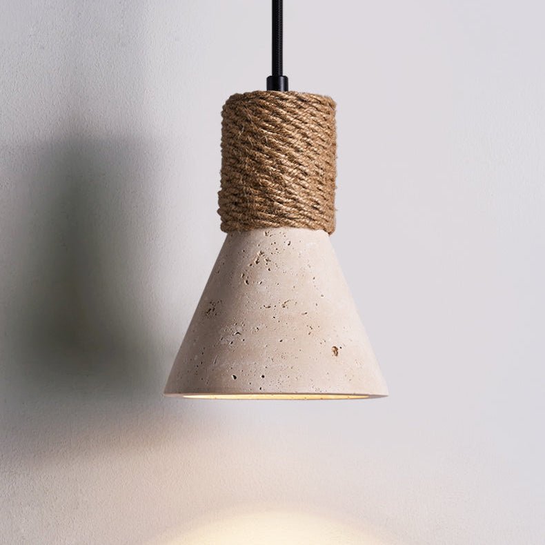 Terra Rope Wall Light - Dia 12cm x H 17cm Metal, Hardwired Wall Sconce, detail 14