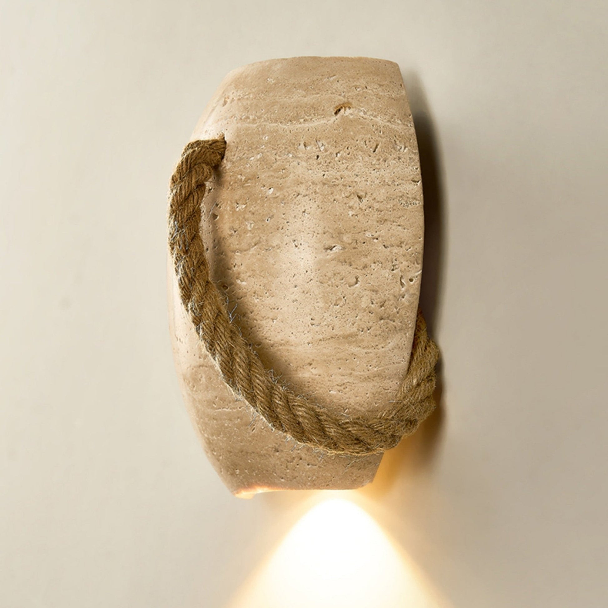 Terra Rope Wall Light - Dia 16cm x H 20cm Metal, Hardwired Wall Sconce, detail 8