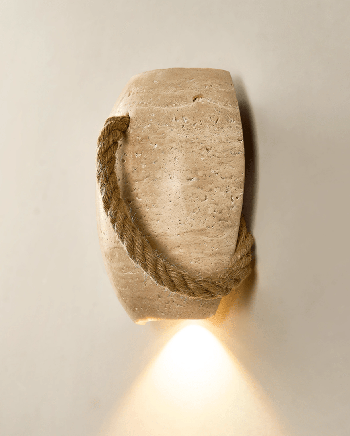 Terra Rope Wall Light - Dia 16cm x H 20cm Metal, Hardwired Wall Sconce, detail 7