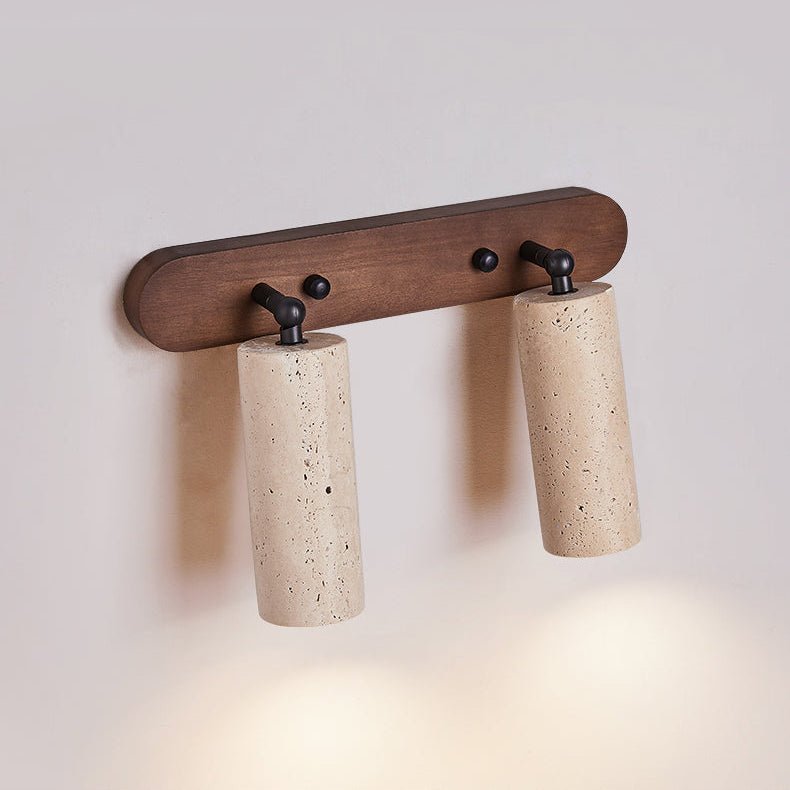 Travertine Triple Spotlight Wall Light - Wall Lamp, Hardwired Wall Sconce, detail 10