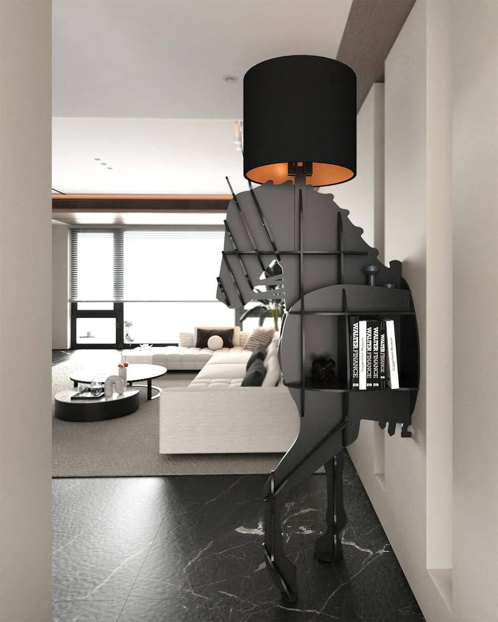 Tete Horse Floor Light, Floor Lamp, detail 23