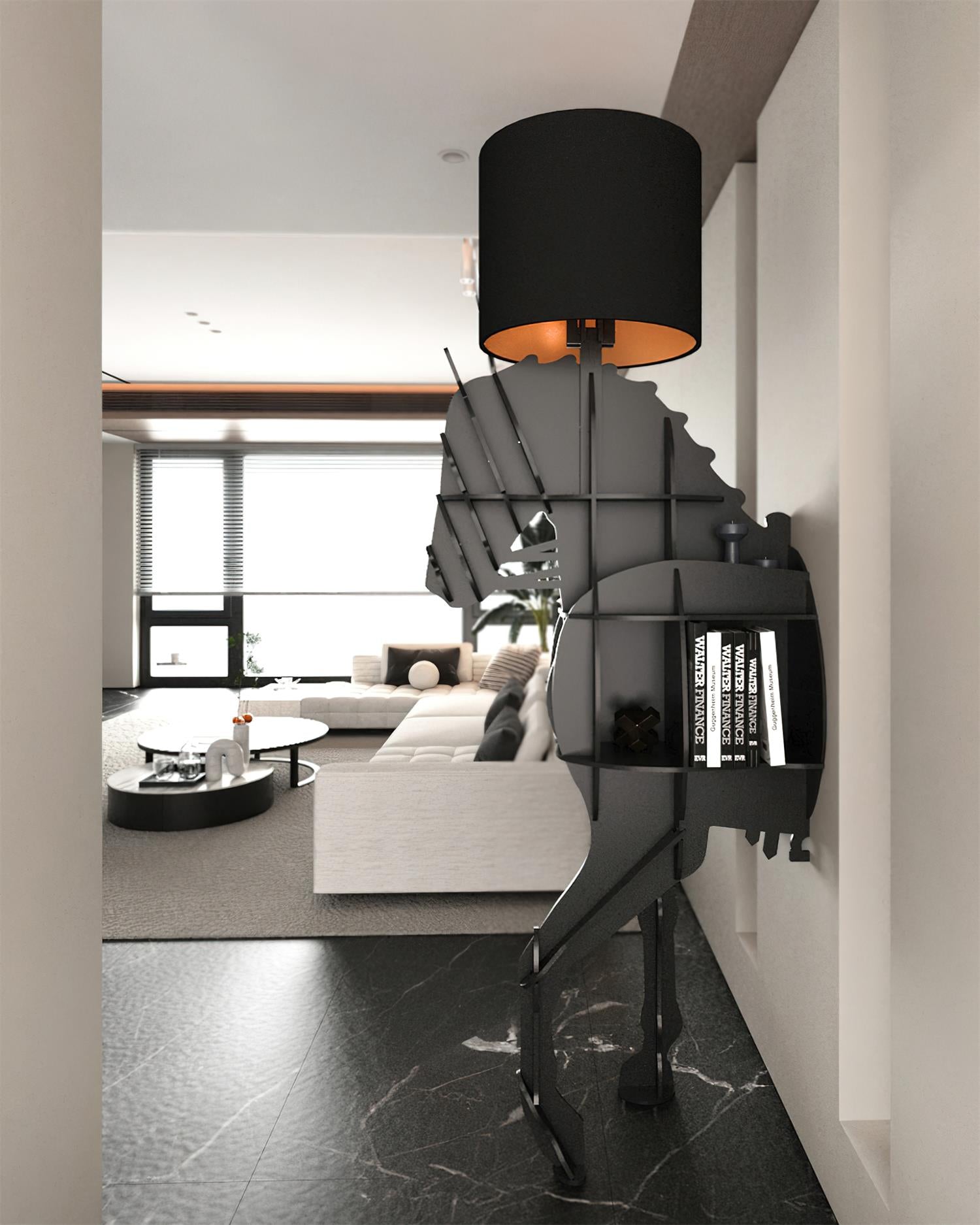 Tete Horse Floor Light, Floor Lamp, detail 23