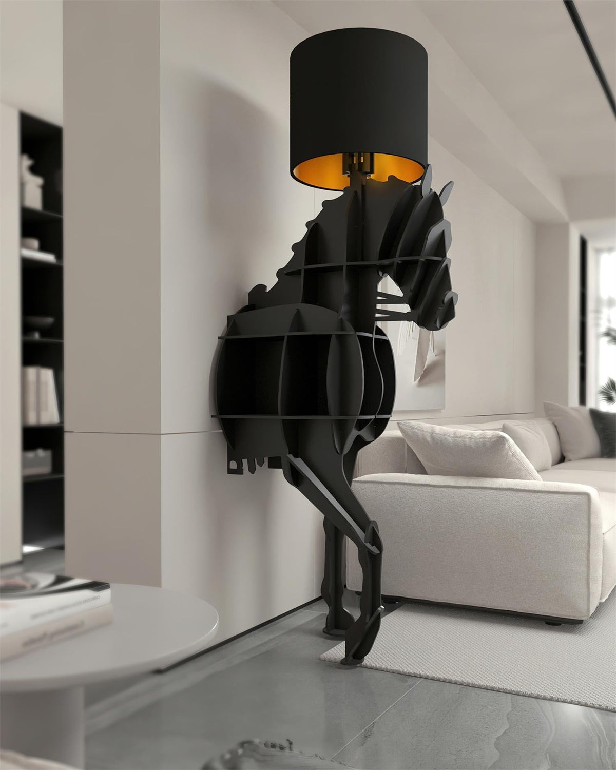 Tete Horse Floor Light, Floor Lamp, detail 18