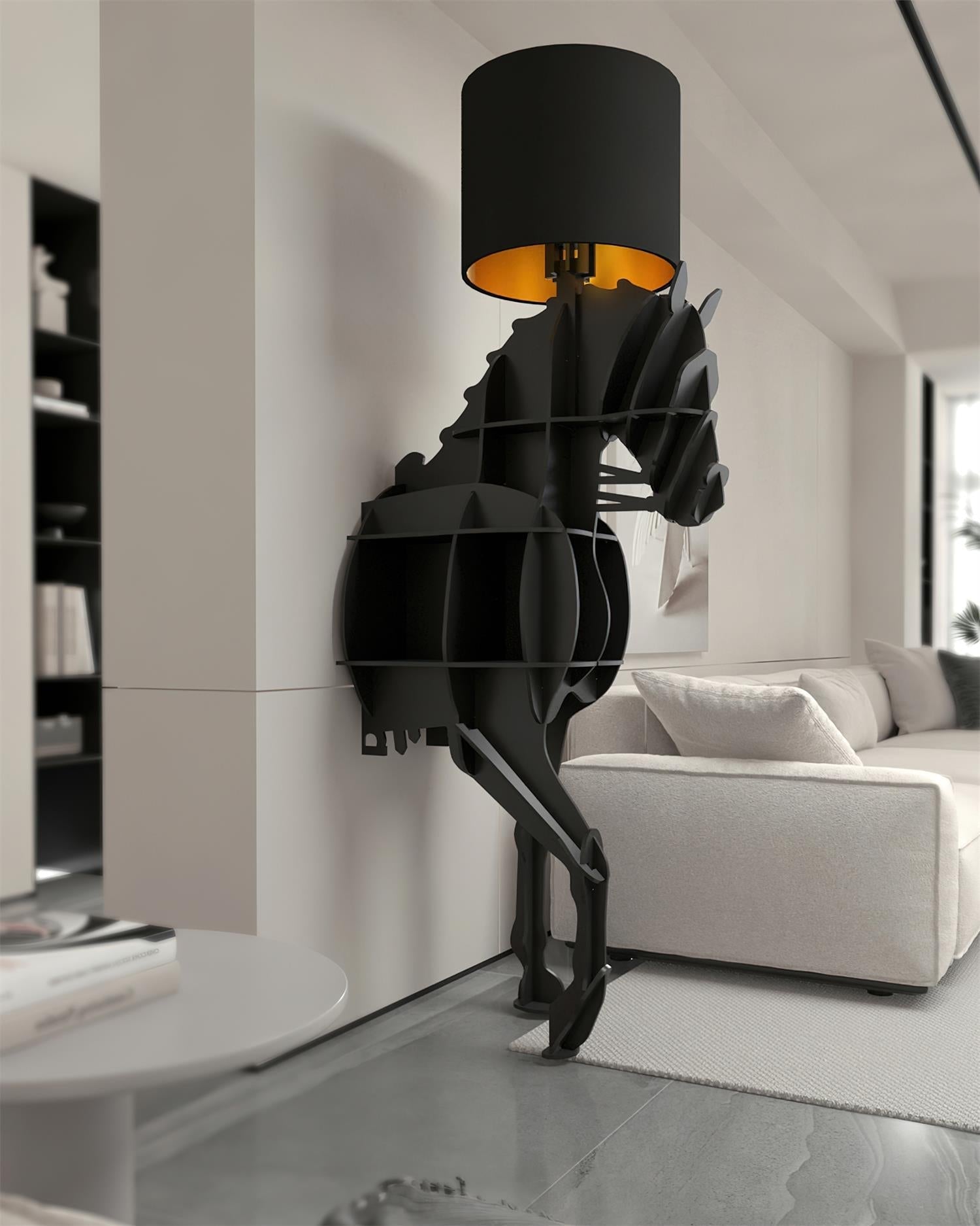 Tete Horse Floor Light, Floor Lamp, detail 18