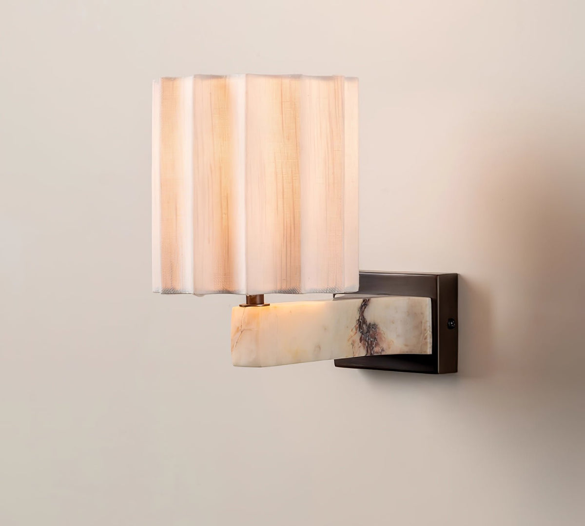 Textured Shade Wall Light, Hardwired Wall Sconce, detail 12