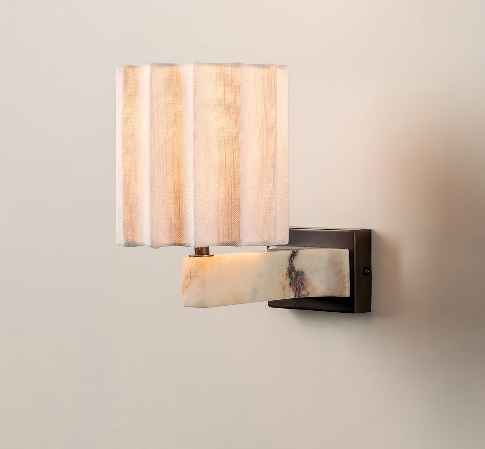 Textured Shade Wall Light, Hardwired Wall Sconce, detail 5