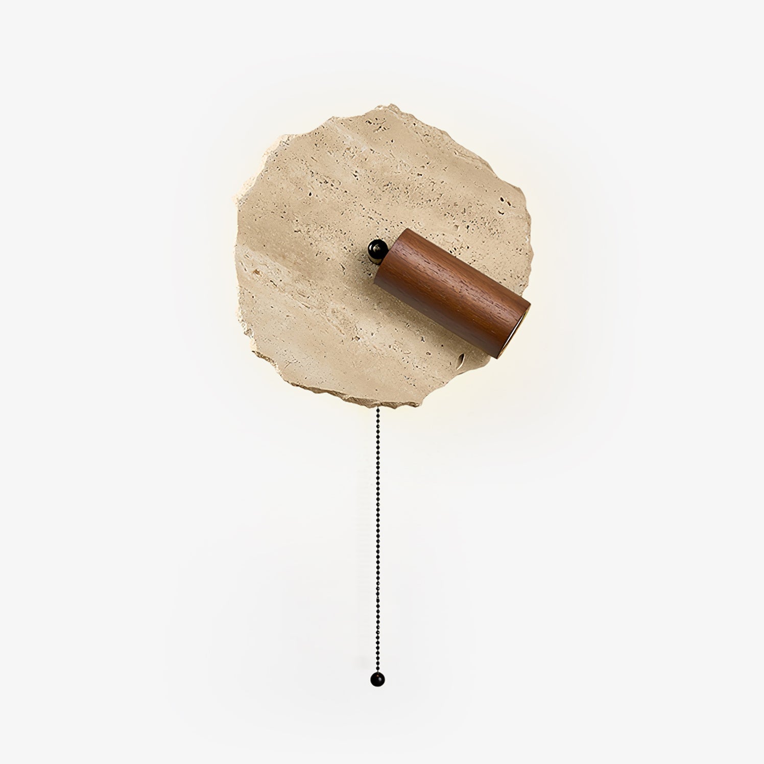 Thalos Travertine Wall Light, Hardwired Wall Sconce, detail 2