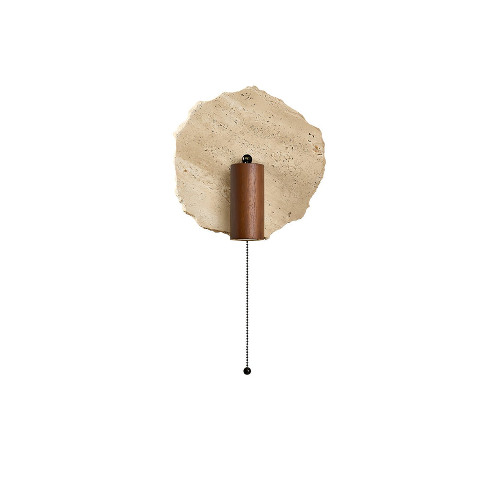 Thalos Travertine Wall Light, Hardwired Wall Sconce, detail 9