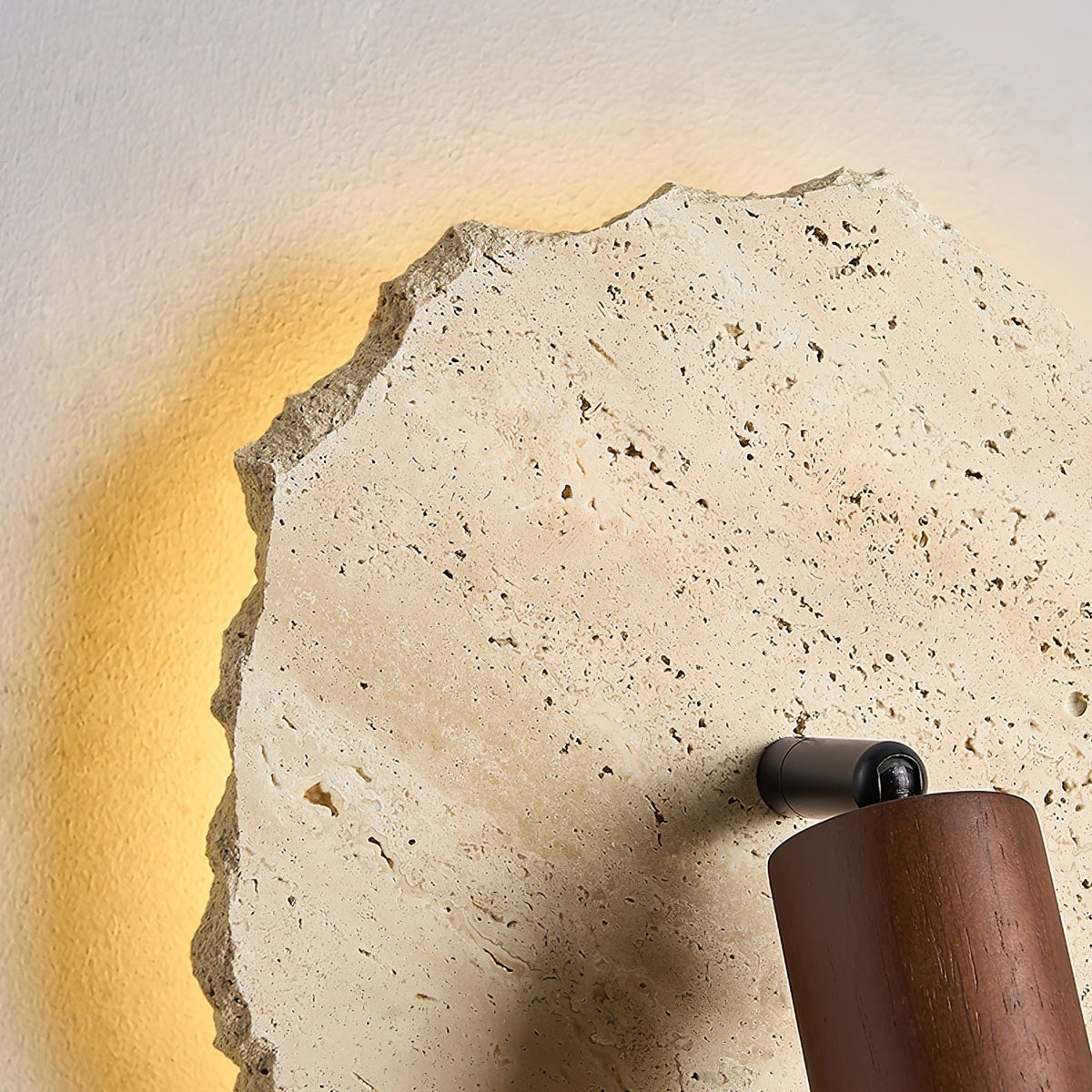 Thalos Travertine Wall Light, Hardwired Wall Sconce, detail 14
