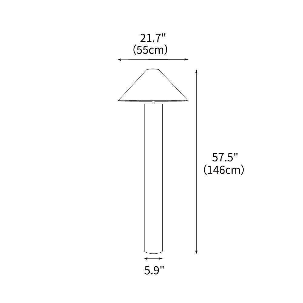 Theo Chrome Floor Light 21.7", Floor Lamp, detail 3
