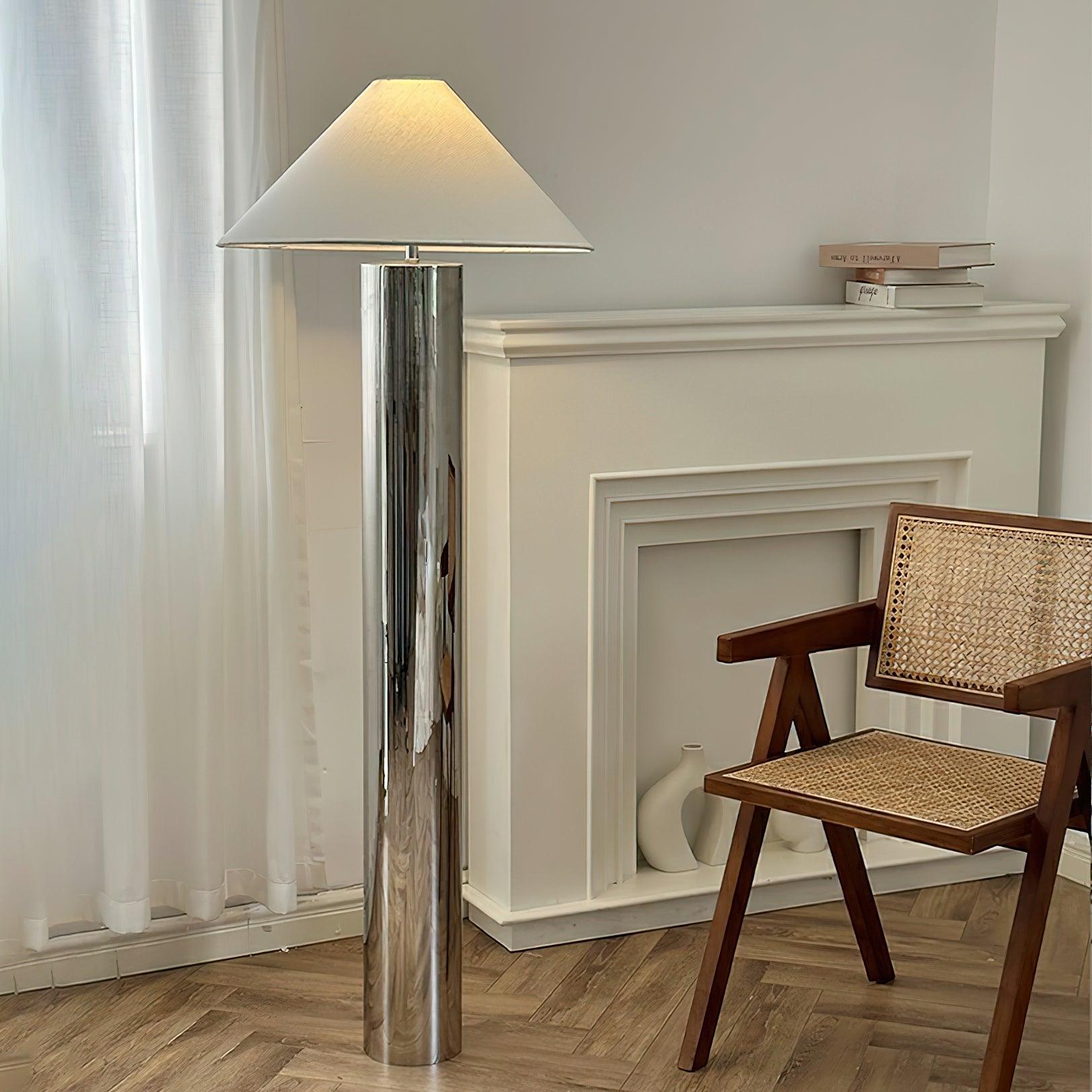 Theo Chrome Floor Light 21.7", Floor Lamp, detail 4