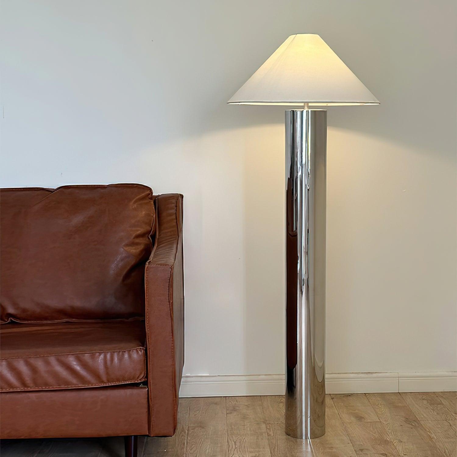 Theo Chrome Floor Light 21.7", Floor Lamp, detail 2