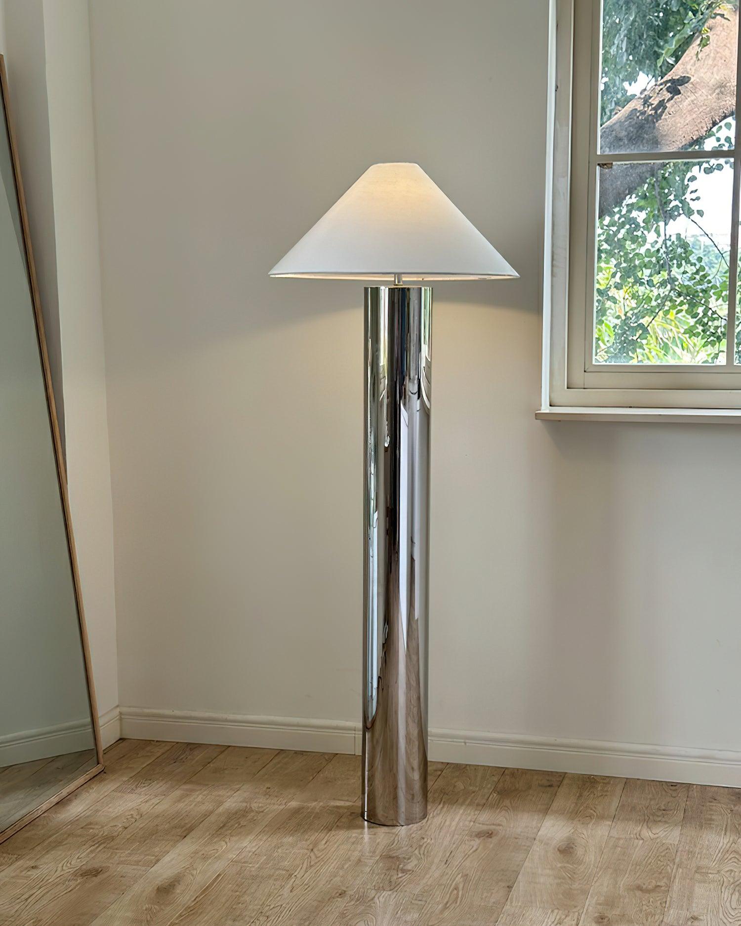 Theo Chrome Floor Light 21.7", Floor Lamp, detail 7