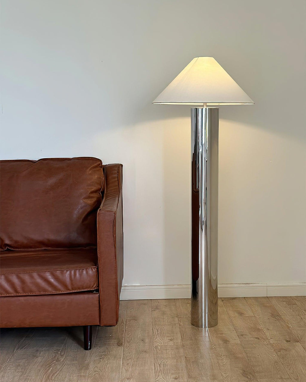 Theo Chrome Floor Light 21.7", Floor Lamp, detail 10