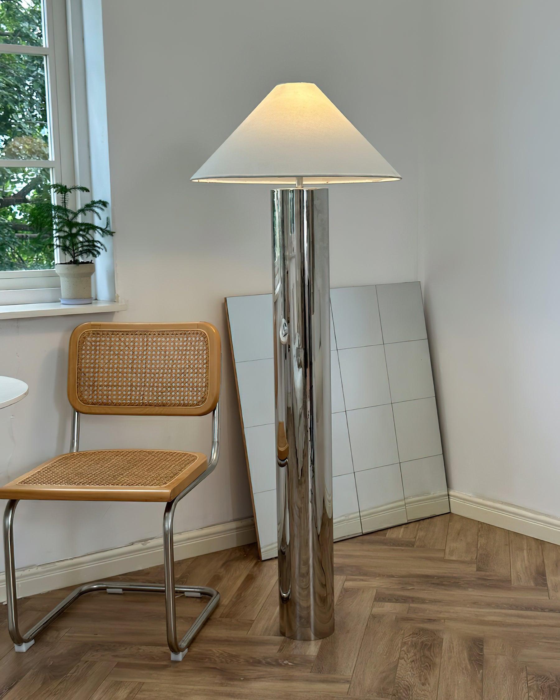Theo Chrome Floor Light 21.7", Floor Lamp, detail 12