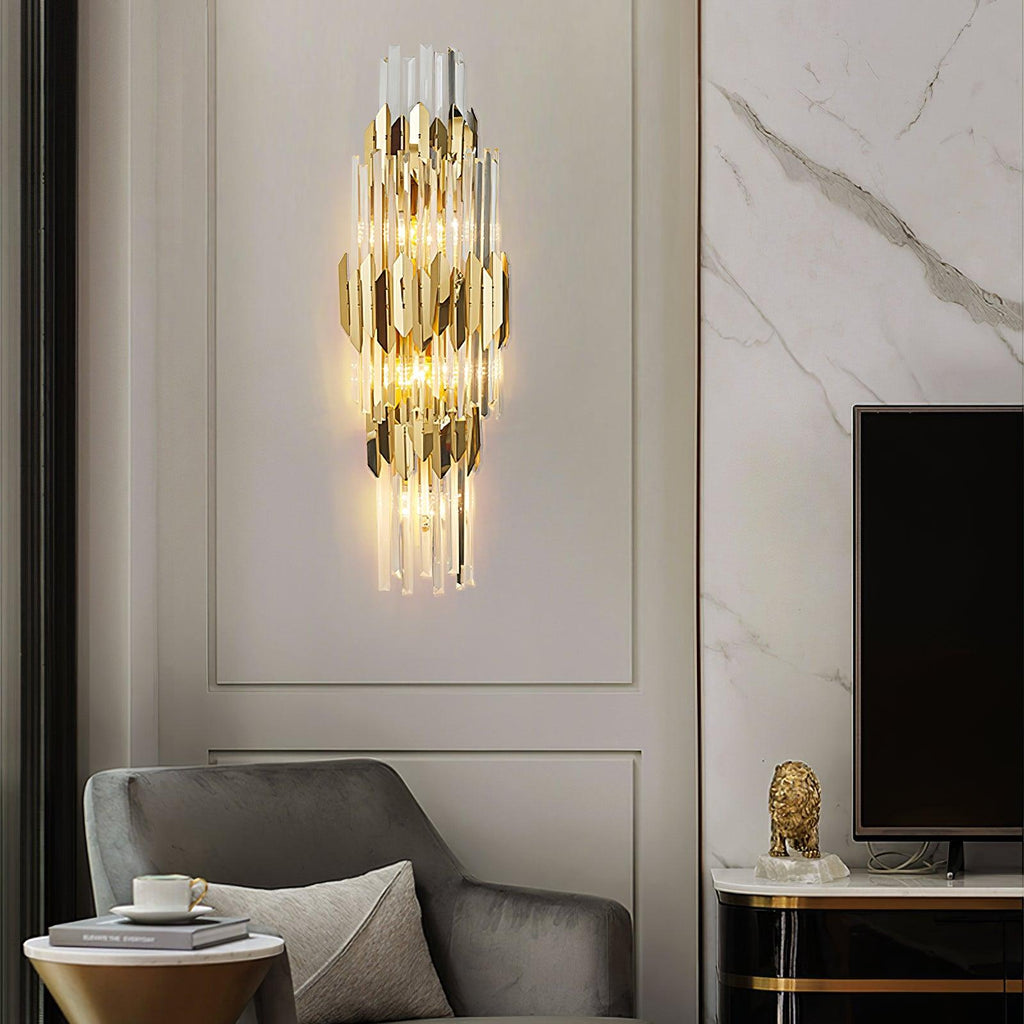 Theoretical Three Layer Wall Light, Hardwired Wall Sconce, detail 3