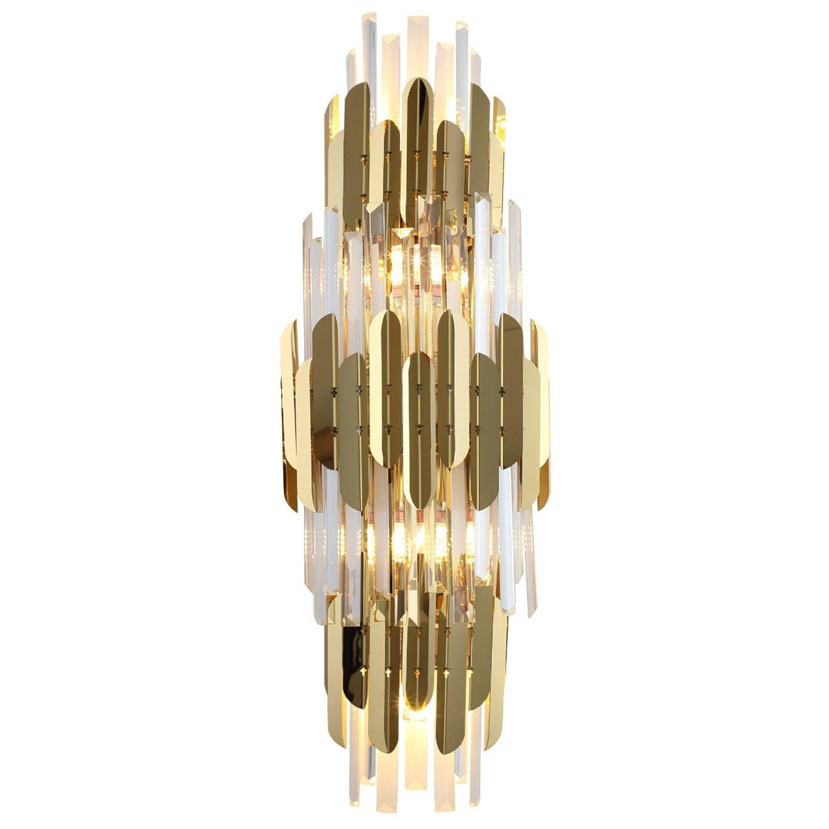 Theoretical Three Layer Wall Light, Hardwired Wall Sconce, Stainless steel, Dia 30cm x H 80cm
