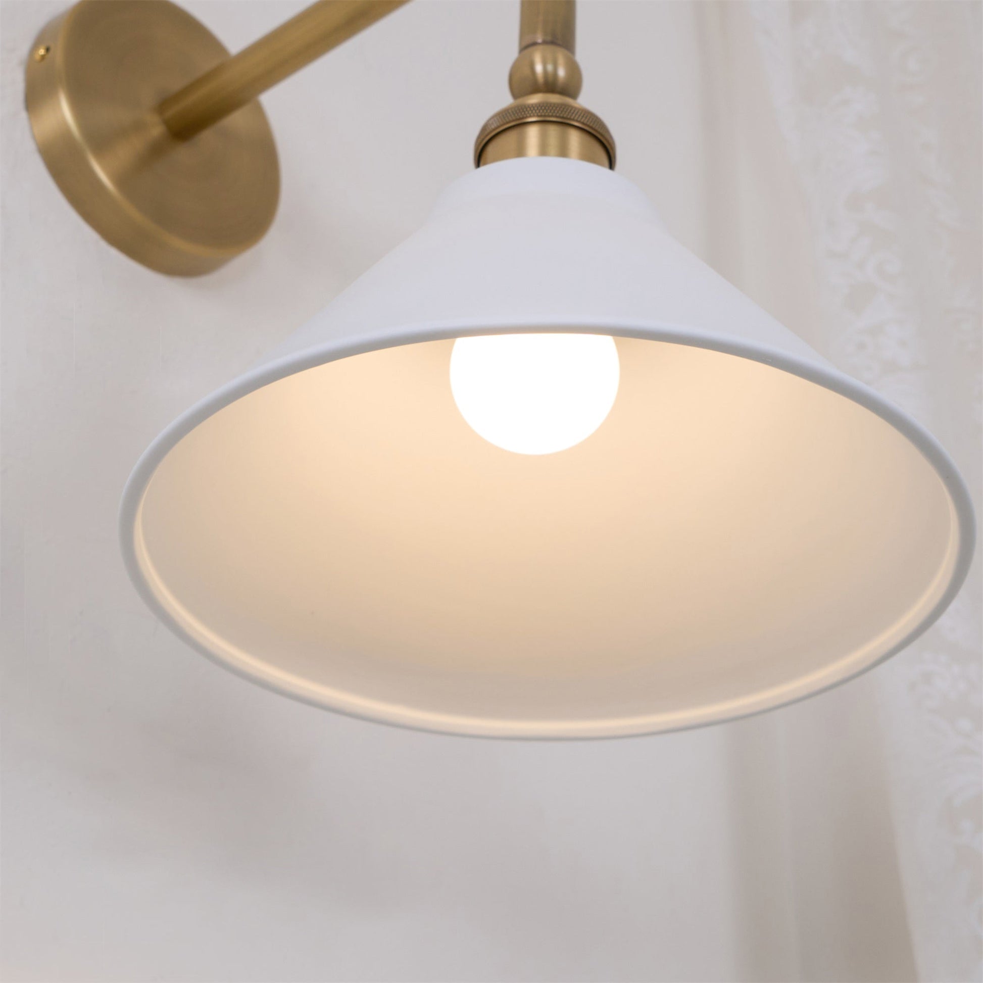 Bridgemont Wall Light - Dia 24cm x W 32cm x H 35cm Metal, Hardwired Wall Sconce, detail 23