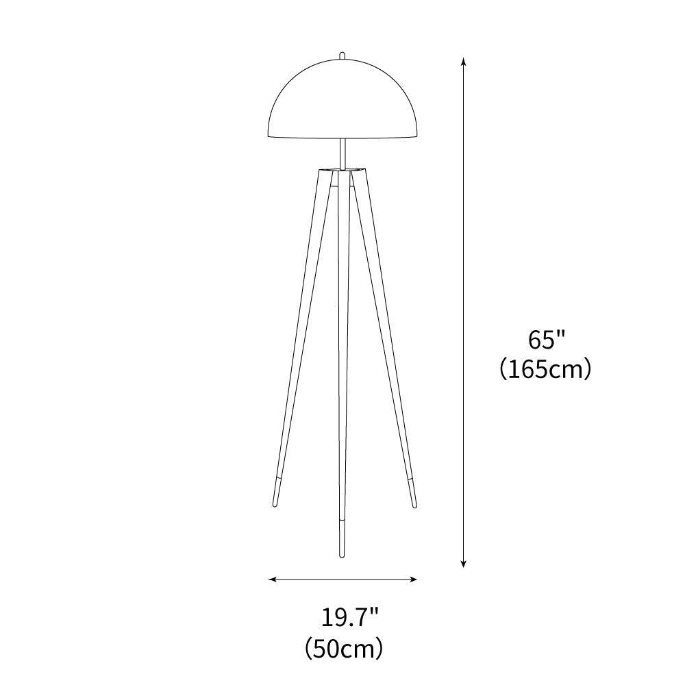 Three Legged Gold Gong Floor Light 19.7", Floor Lamp, detail 3