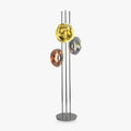 Three Lava Glass Floor Light, Floor Lamp, Iron, ∅ 13.8″ X H 65″