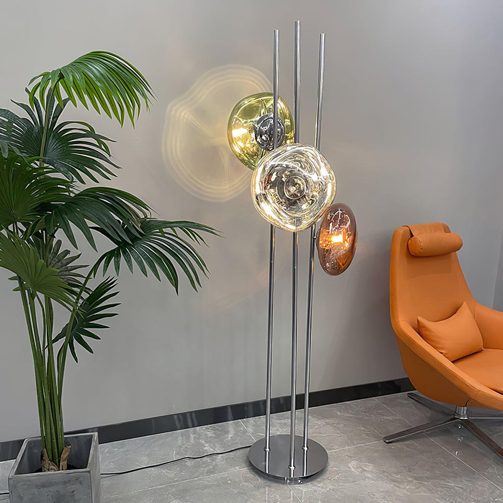 Three Lava Glass Floor Light, Floor Lamp, detail 4