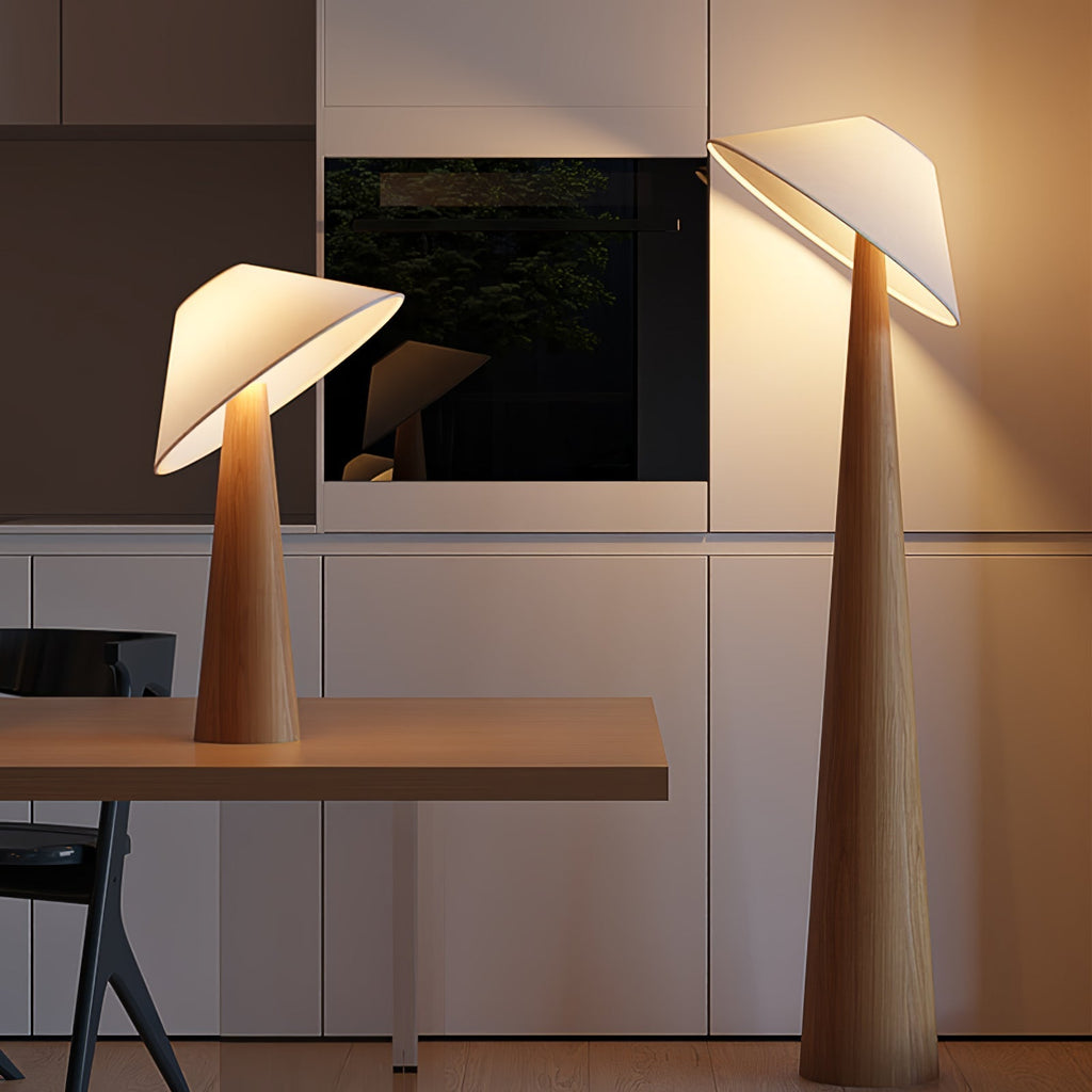 Tilt Hat Wooden Floor Light, Floor Lamp, detail 4