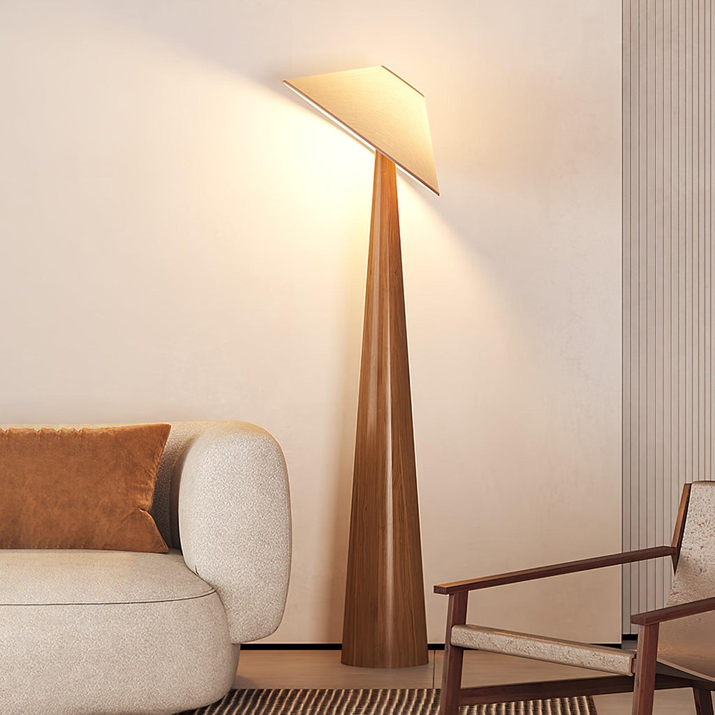 Tilt Hat Wooden Floor Light, Floor Lamp, detail 2