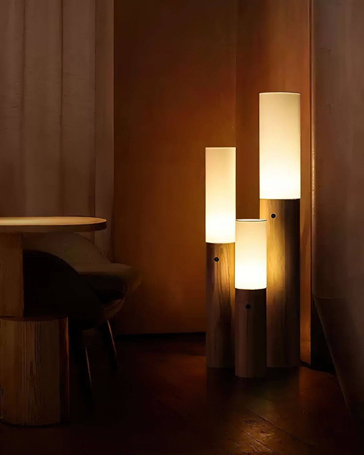 Timber Column Floor Light, Floor Lamp, detail 6