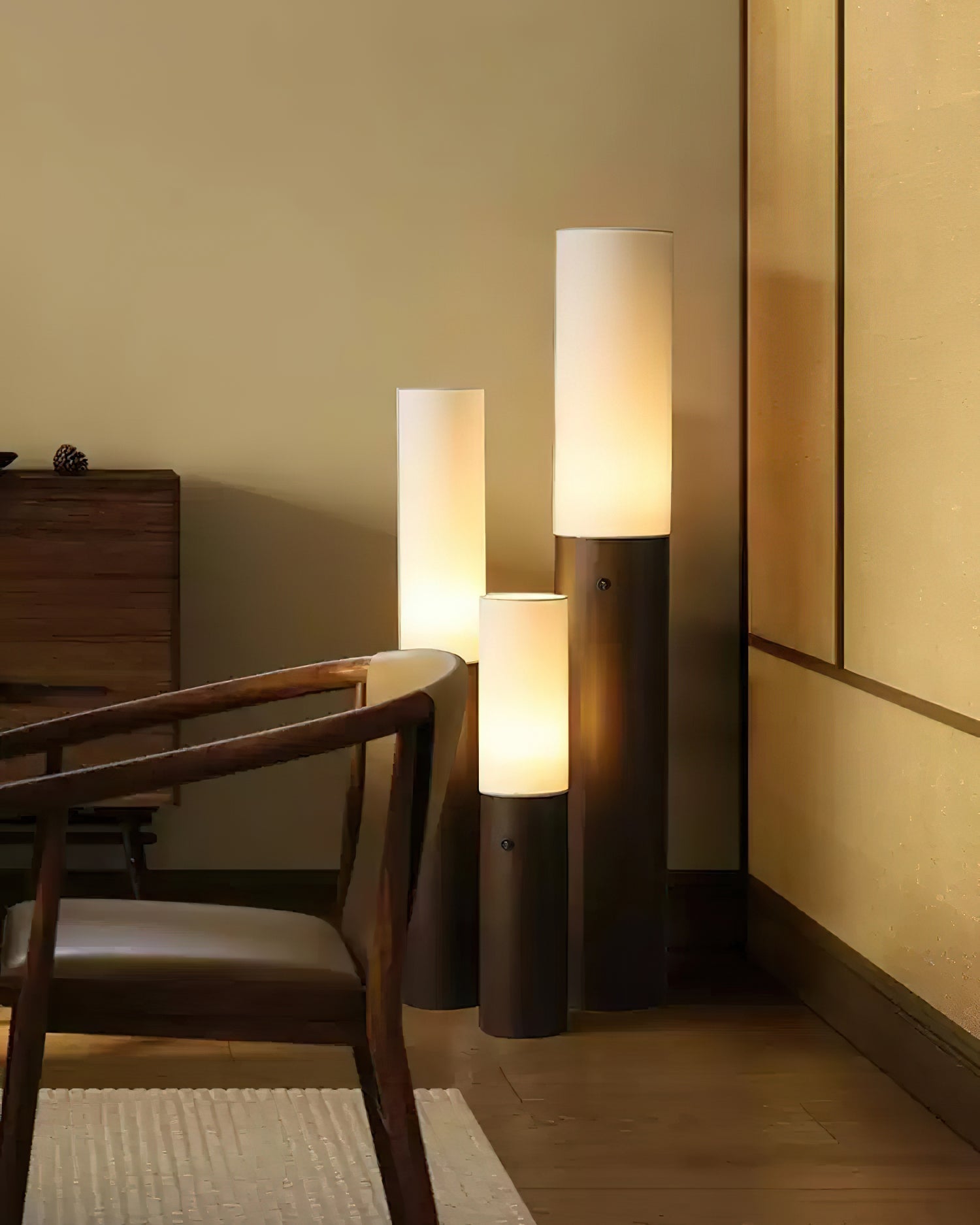 Timber Column Floor Light, Floor Lamp, detail 4