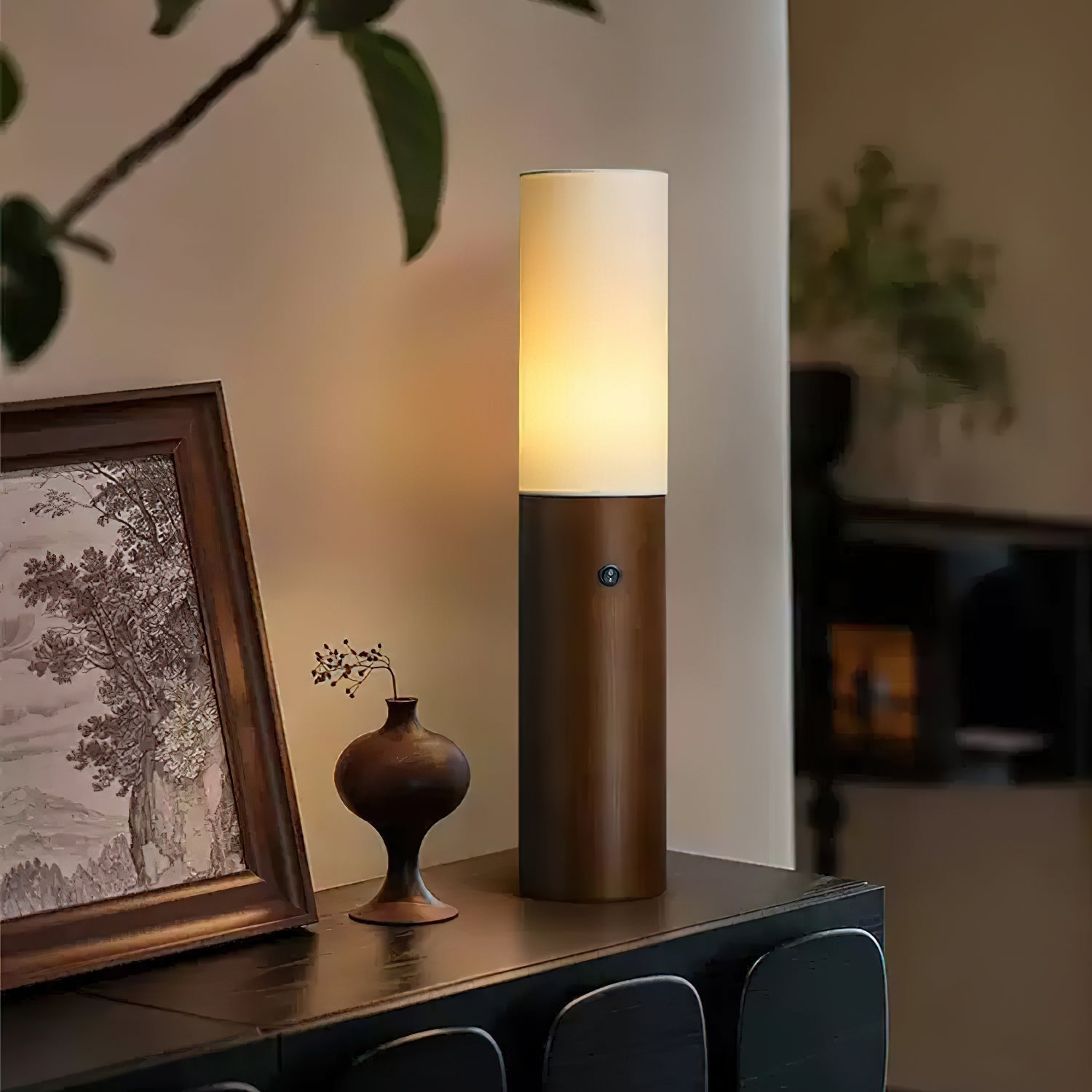 Timber Column Floor Light, Floor Lamp, detail 2