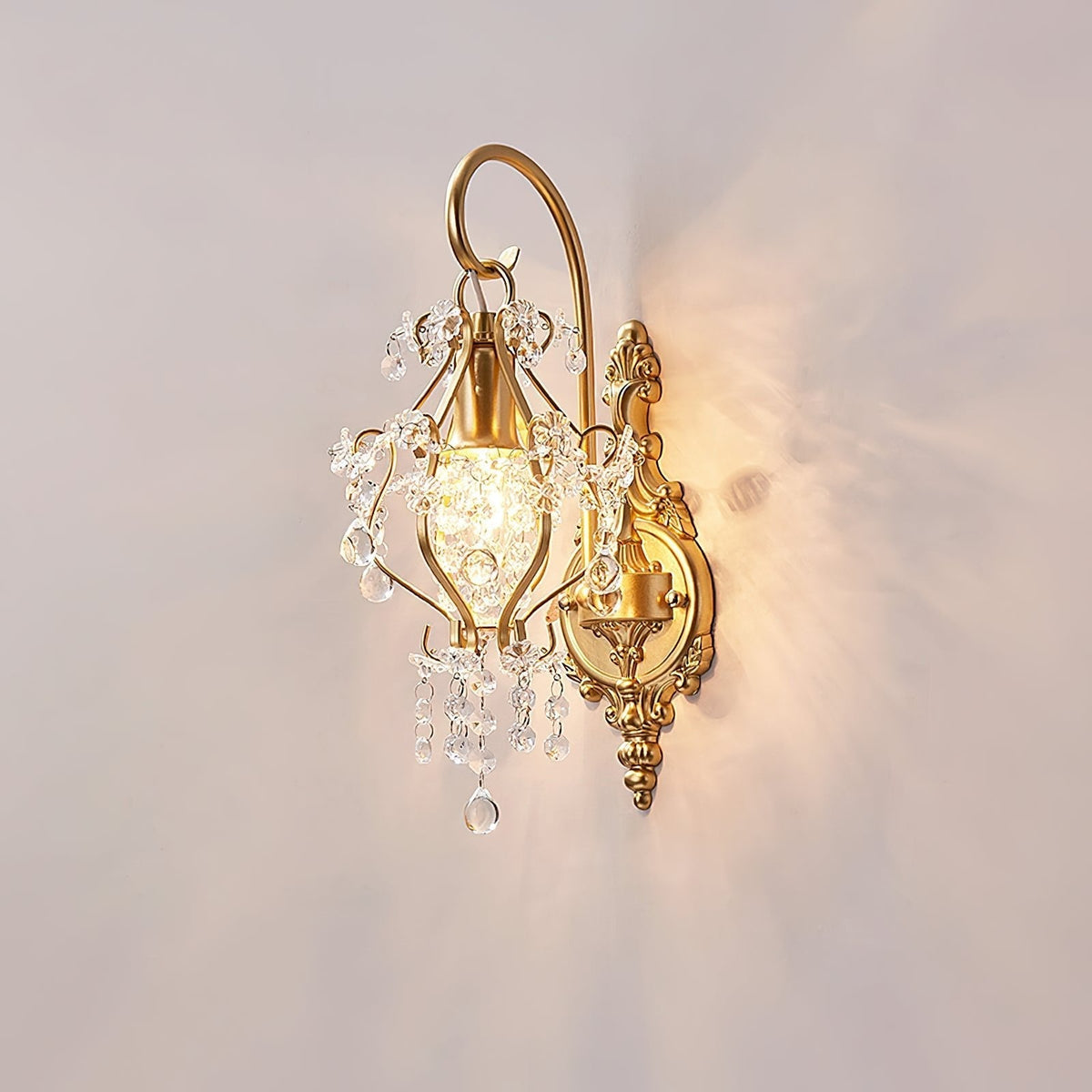 Timon Crystal Wall Light, Hardwired Wall Sconce, detail 3