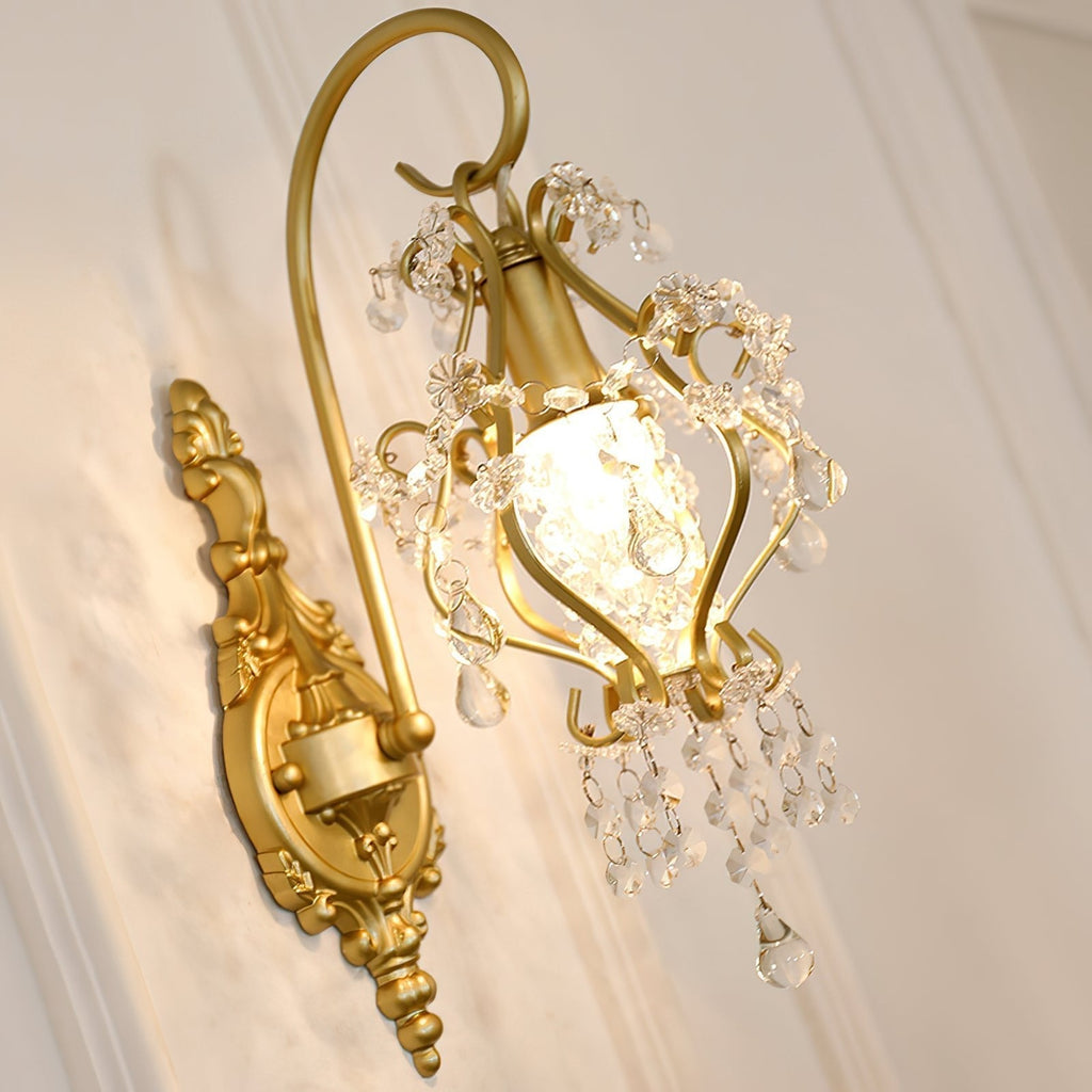 Timon Crystal Wall Light, Hardwired Wall Sconce, detail 5