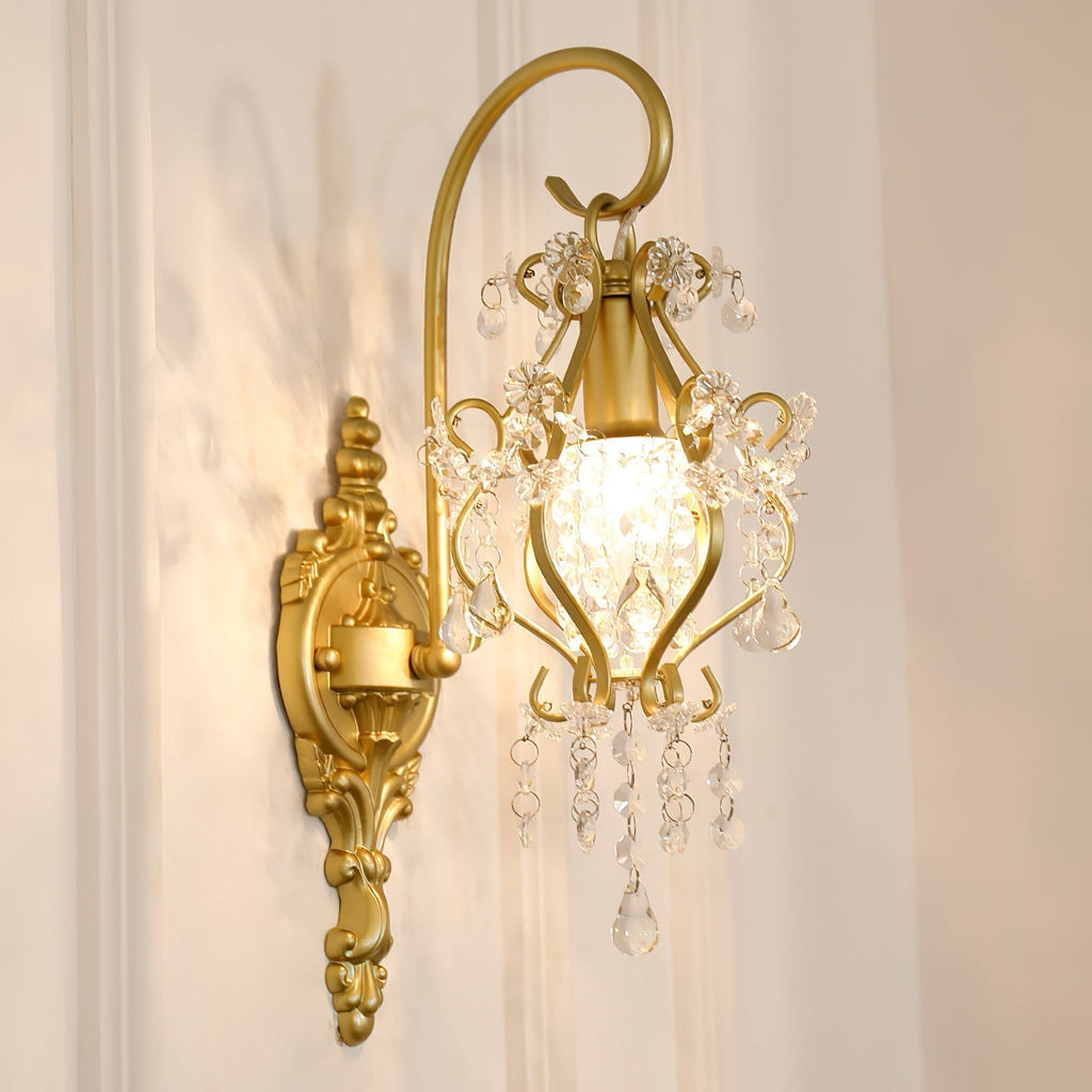 Timon Crystal Wall Light, Hardwired Wall Sconce, detail 6