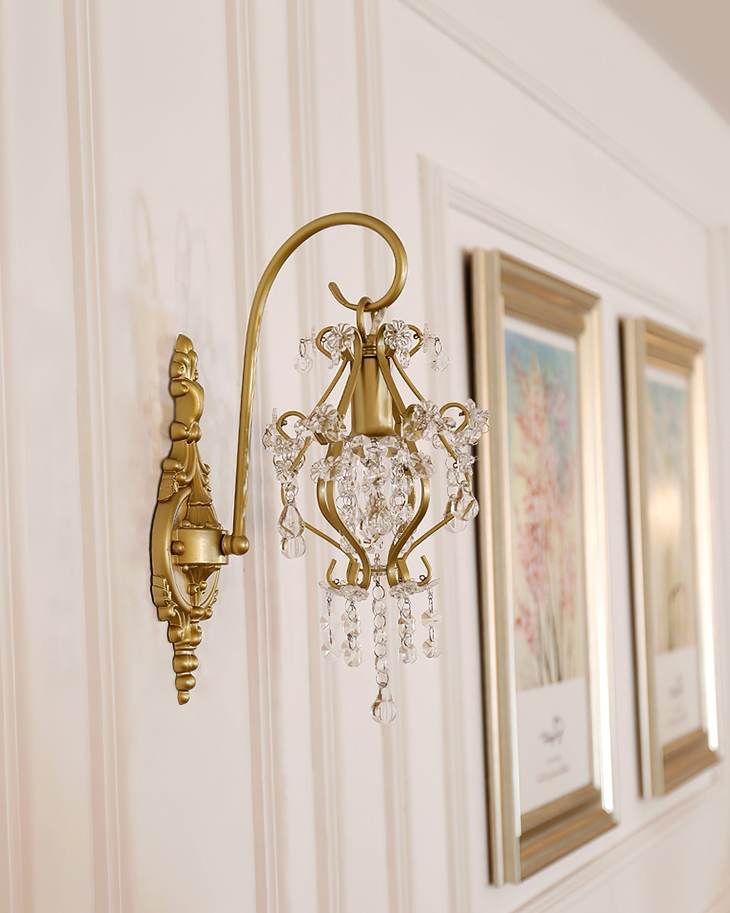 Timon Crystal Wall Light, Hardwired Wall Sconce, detail 8