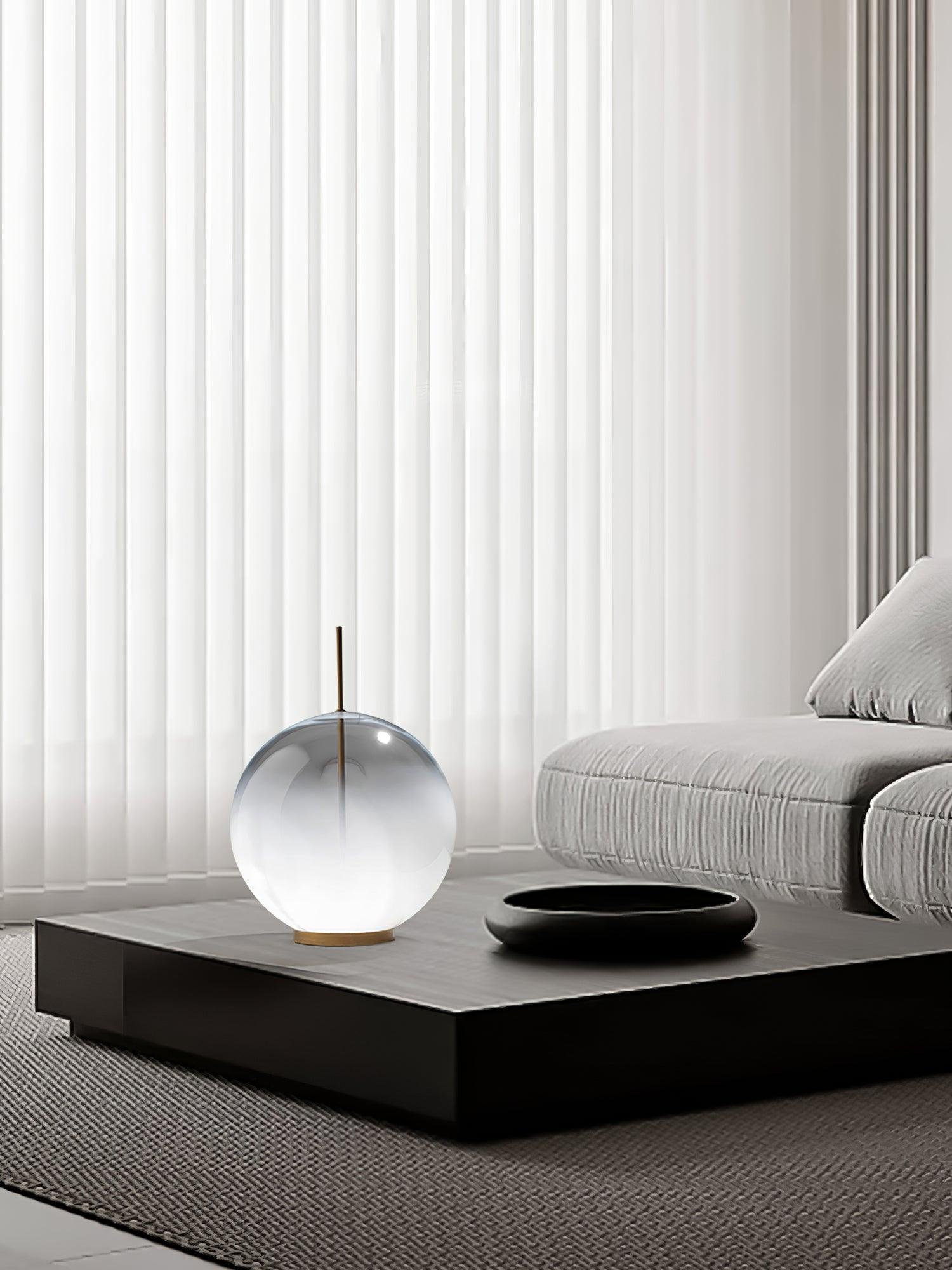 Tindari Glass Table Light, Bedside Table Lamp, detail 9
