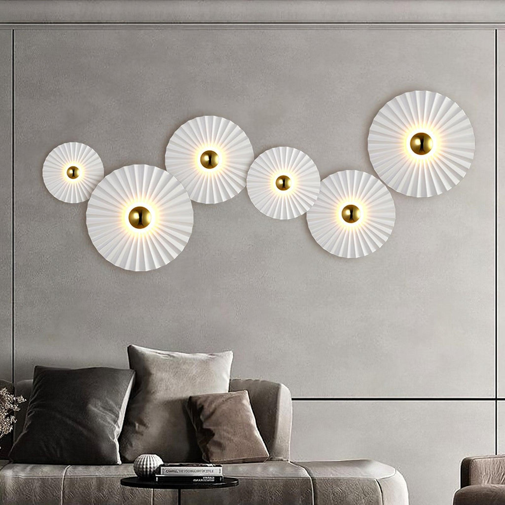 Tinsley Flush Wall Light, Bedroom Wall Sconce, detail 4