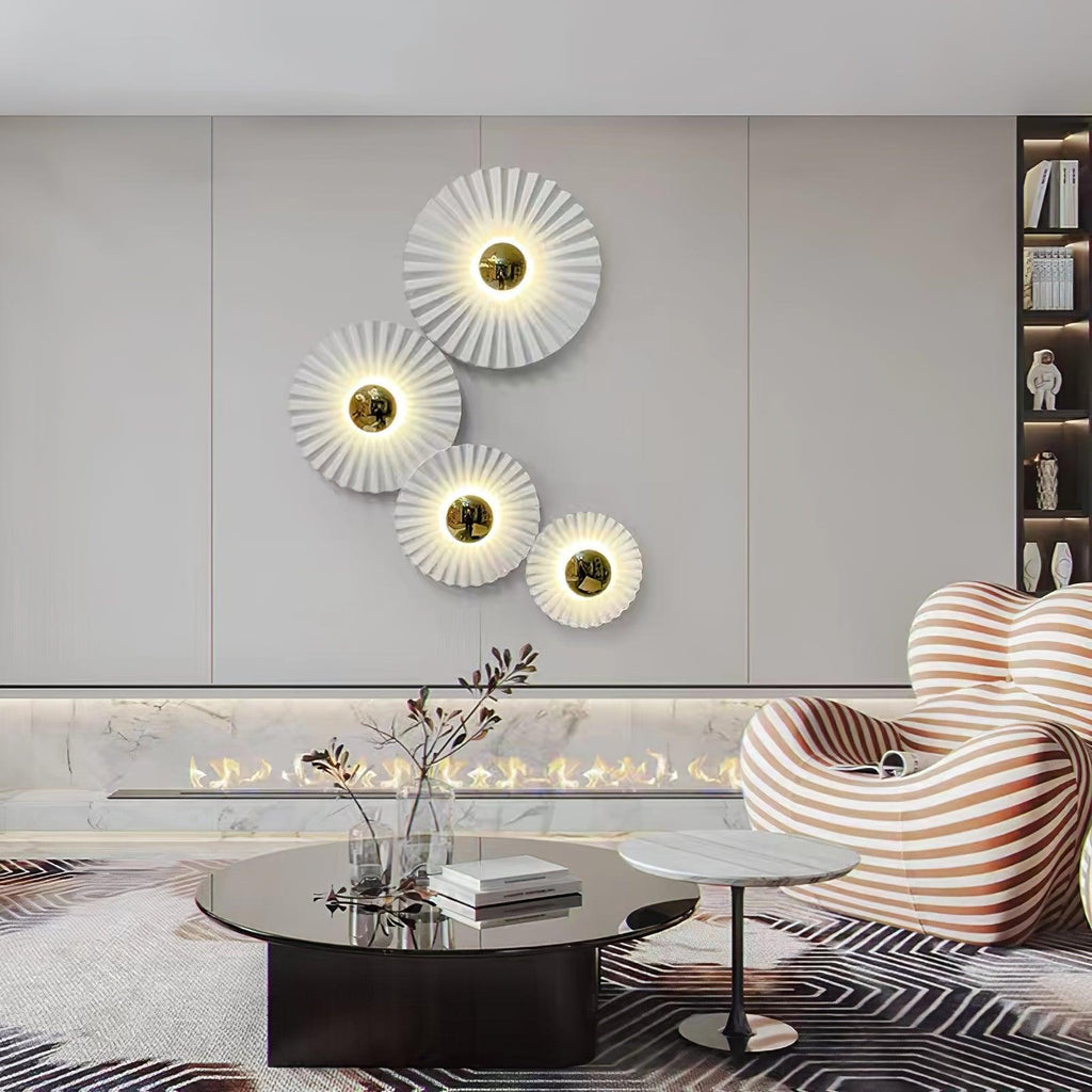 Tinsley Flush Wall Light, Bedroom Wall Sconce, detail 10