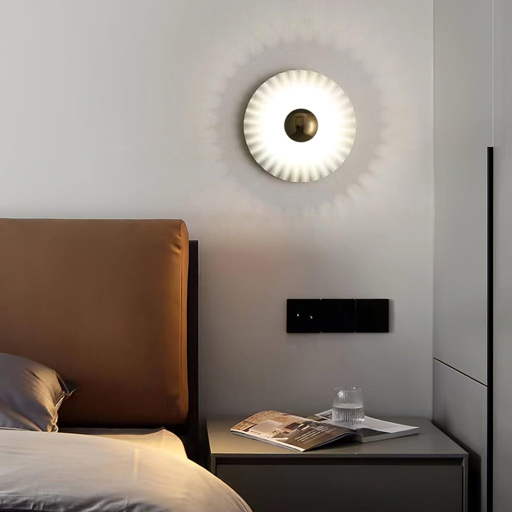 Tinsley Flush Wall Light, Bedroom Wall Sconce, detail 16